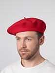 Берет LE BERET FRANCAIS арт. CLASSIQUE (красный)